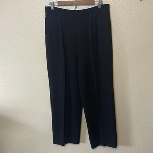 St. John Black Wide Leg Pants